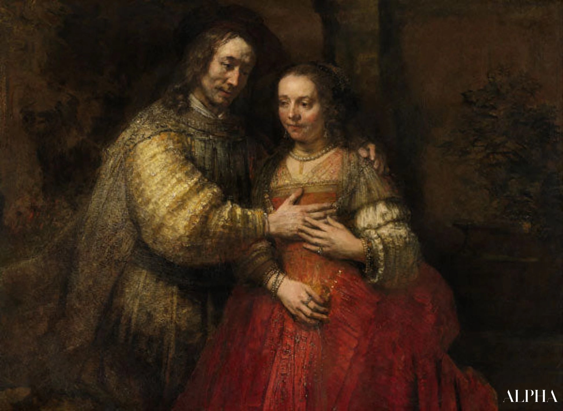 Le couple d'époux - Rembrandt van Rijn - Reproductions de tableaux et peintures haut de gamme