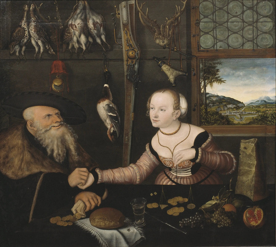La coppia mal assortita - Lucas Cranach il Vecchio