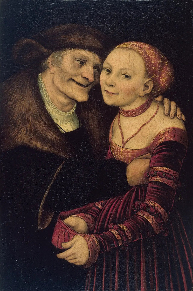 La coppia mal assortita - Lucas Cranach il Vecchio
