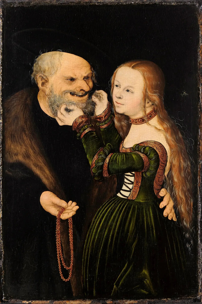 La coppia mal assortita - Lucas Cranach il Vecchio