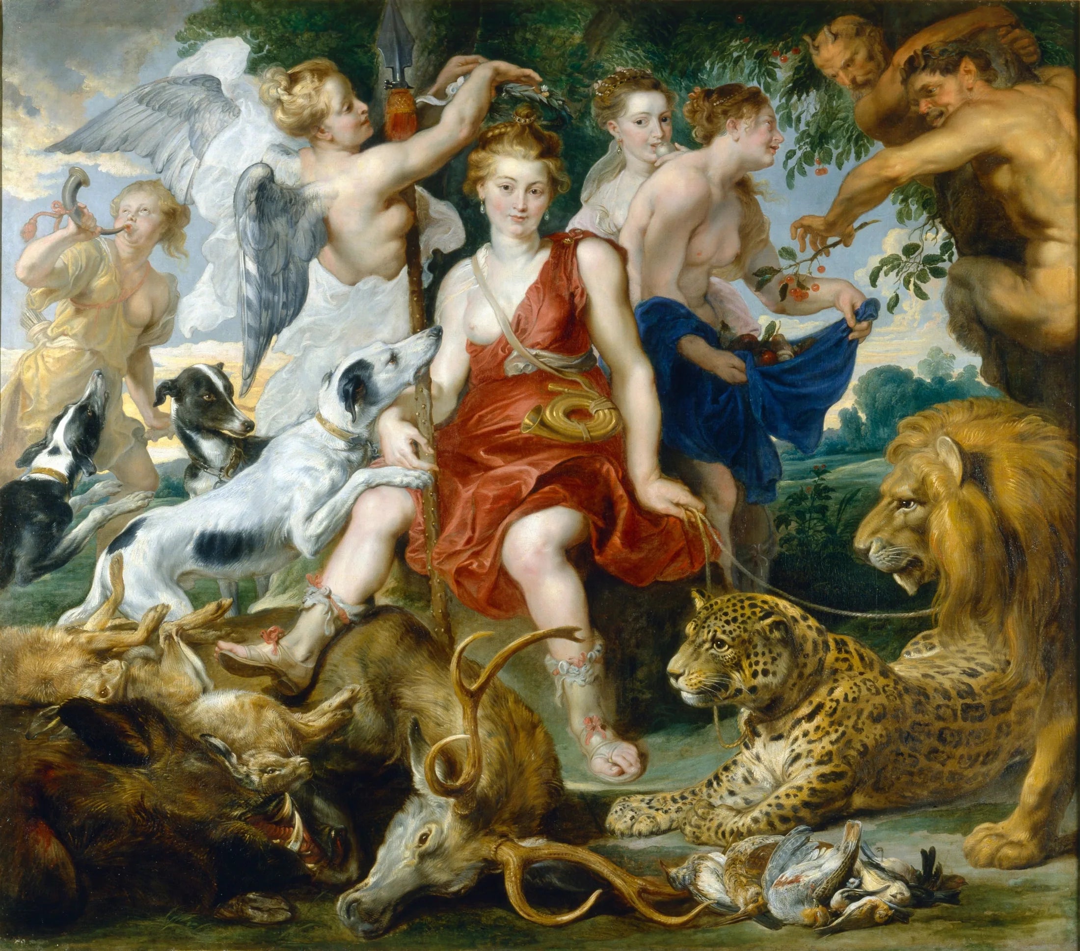 Le couronnement de Diana - Frans Snyders image 1 copie de tableau peinte à la main