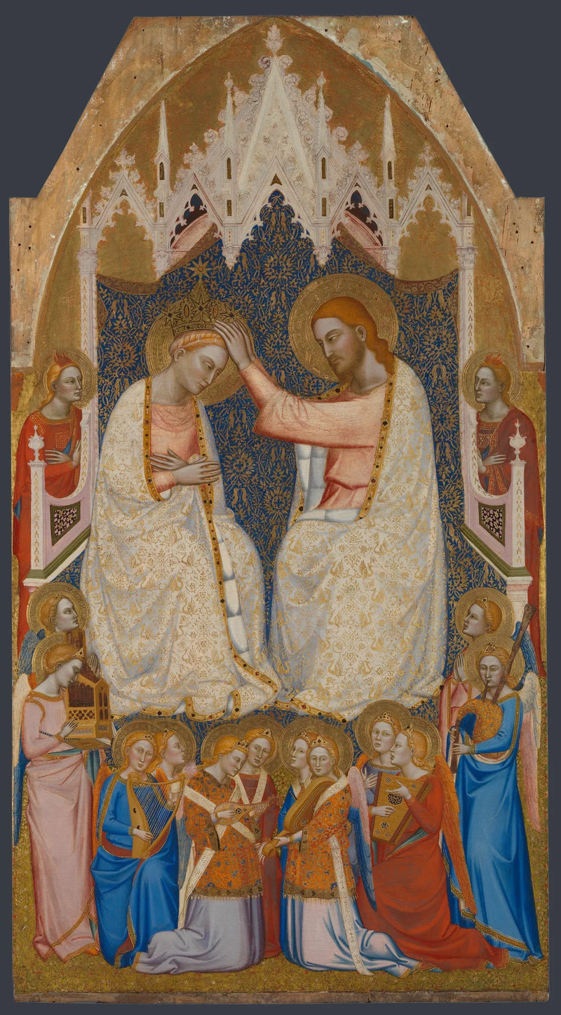 Il coronamento della Vergine : pannello centrale del livello principale - Jacopo di Cione