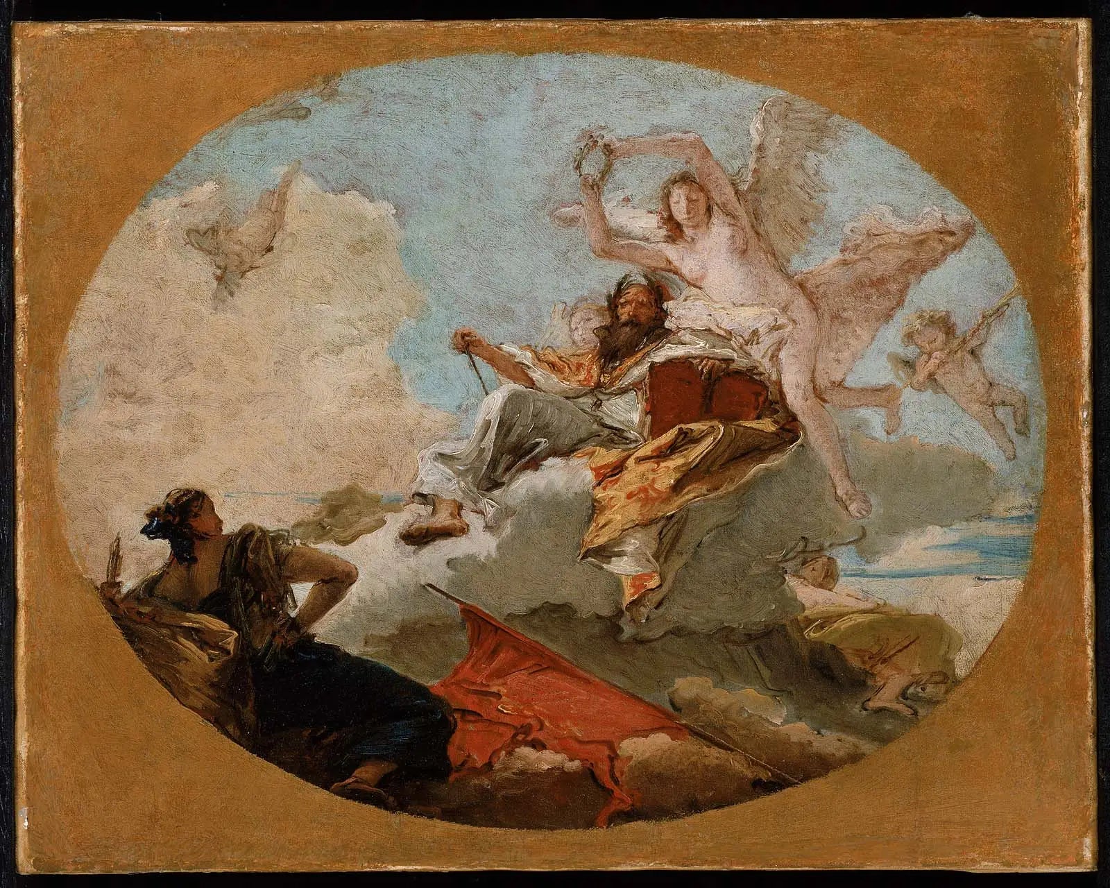 Le couronnement du mérite - Giovanni Battista Tiepolo - Alpha Reproduction