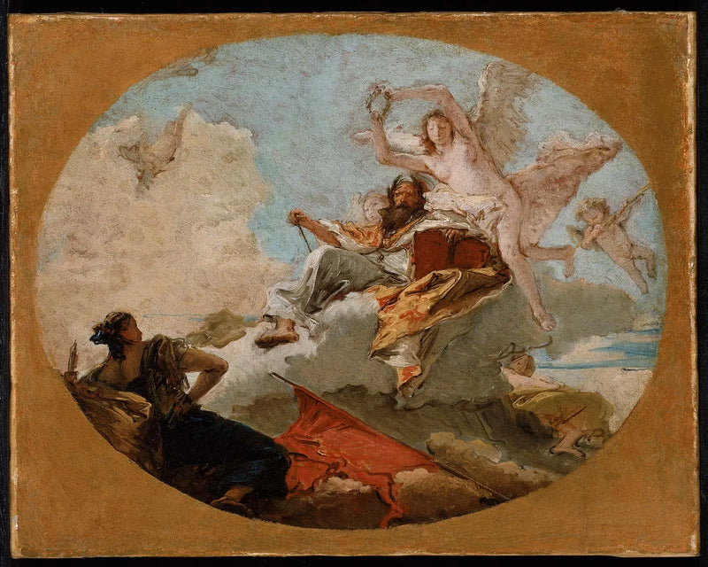 La coronazione del merito - Giovanni Battista Tiepolo