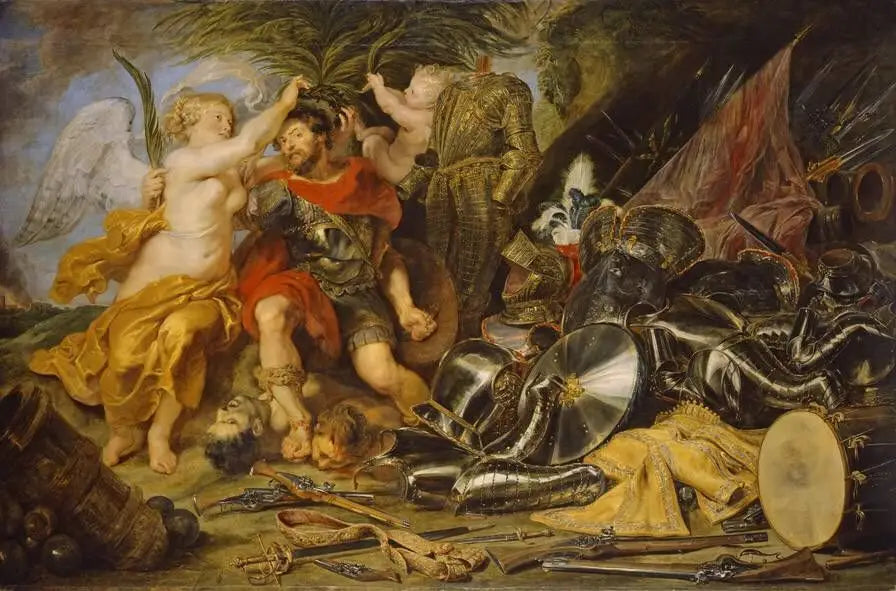 Le couronnement du vainqueur: la couronne de Mars par la Victoire - Peter Paul Rubens - Alpha Reproduction