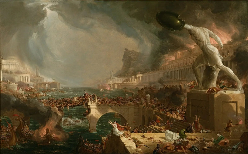 Il Corso dell'Impero : distruzione - Thomas Cole