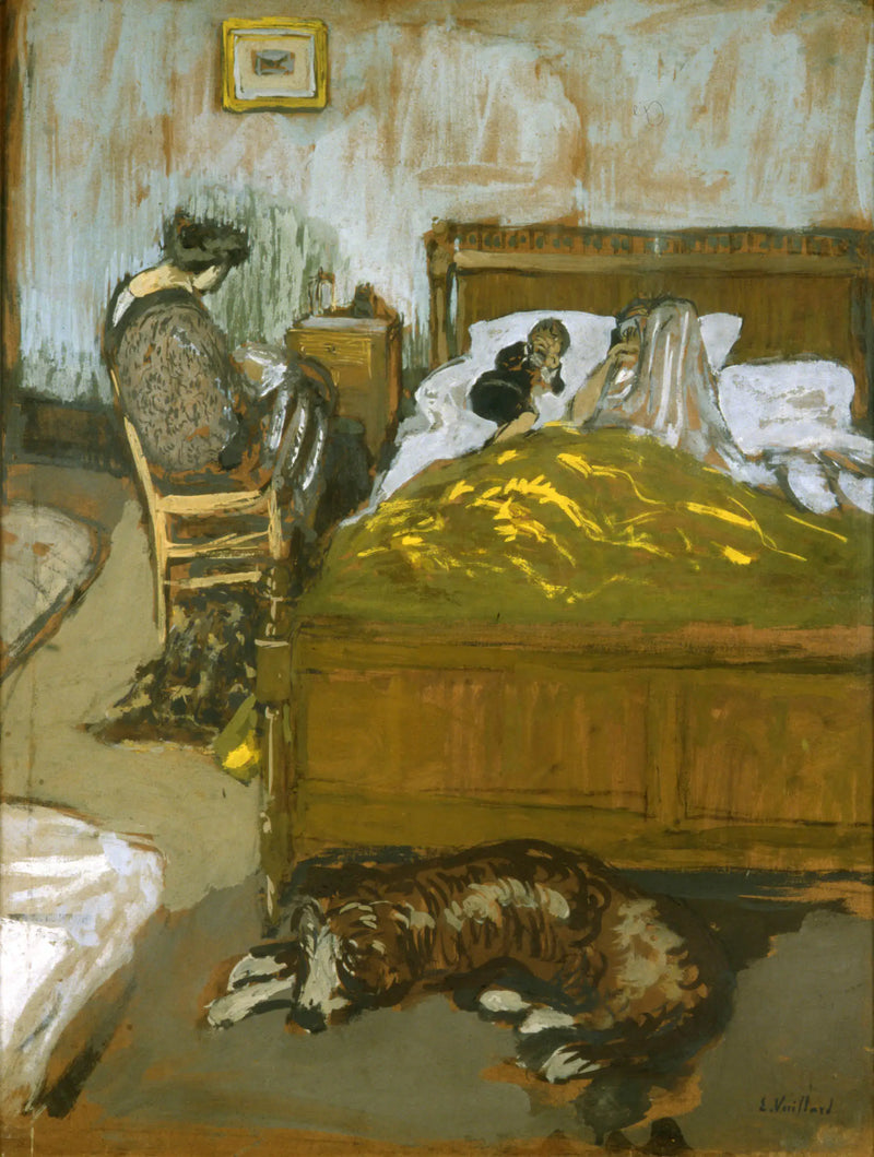 Il copripiedi giallo - Édouard Vuillard