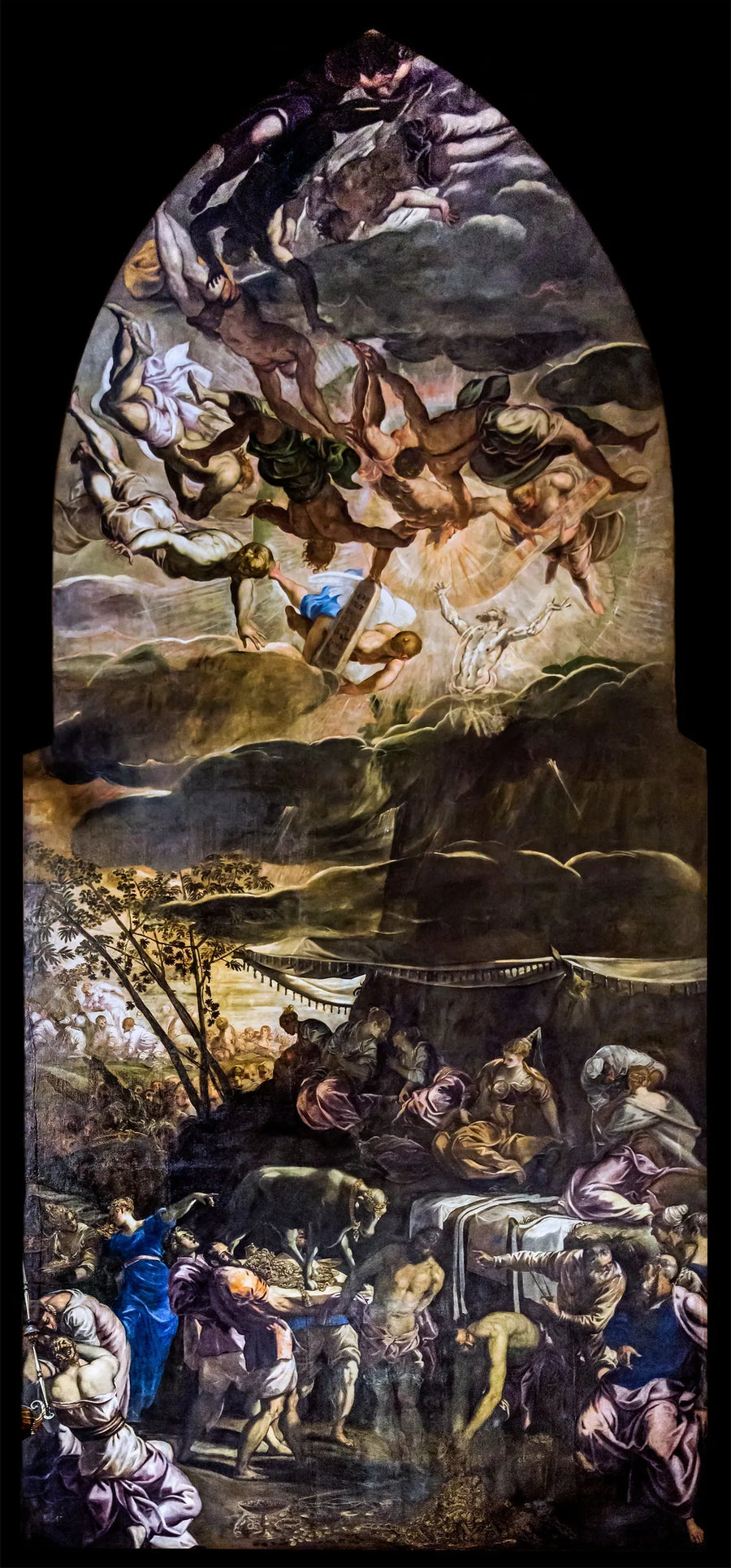 Il culto del vitello d'oro - Jacopo Tintoretto