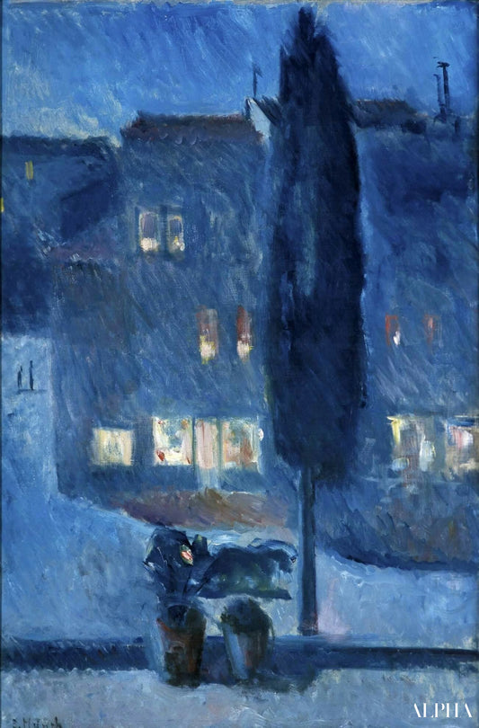 Le Cyprès - Edvard Munch - Reproductions de tableaux et peintures haut de gamme
