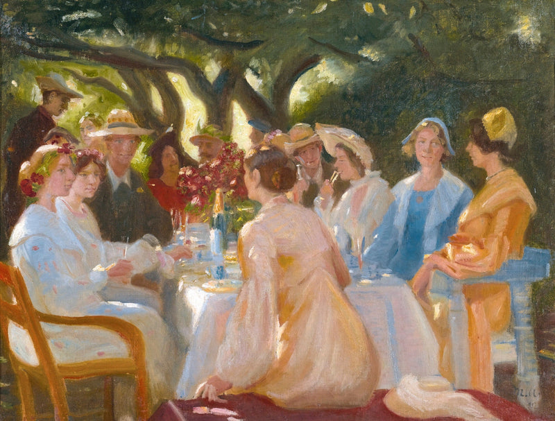 Il pranzo degli attori, Skagen. -Michael Peter Ancher