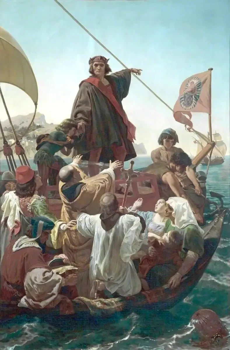 La partenza di Colombo da Palos, in Spagna, nel 1492 - Emanuel Leutze