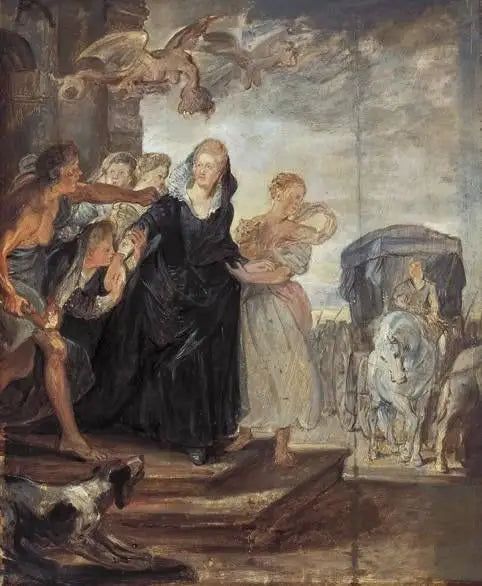 La partenza della regina di Parigi - Peter Paul Rubens