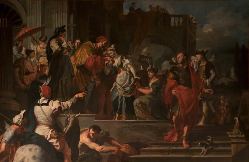 La partenza di Rebecca - Francesco Solimena