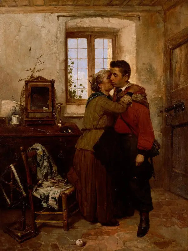 La partenza del garibaldino - Gerolamo Induno