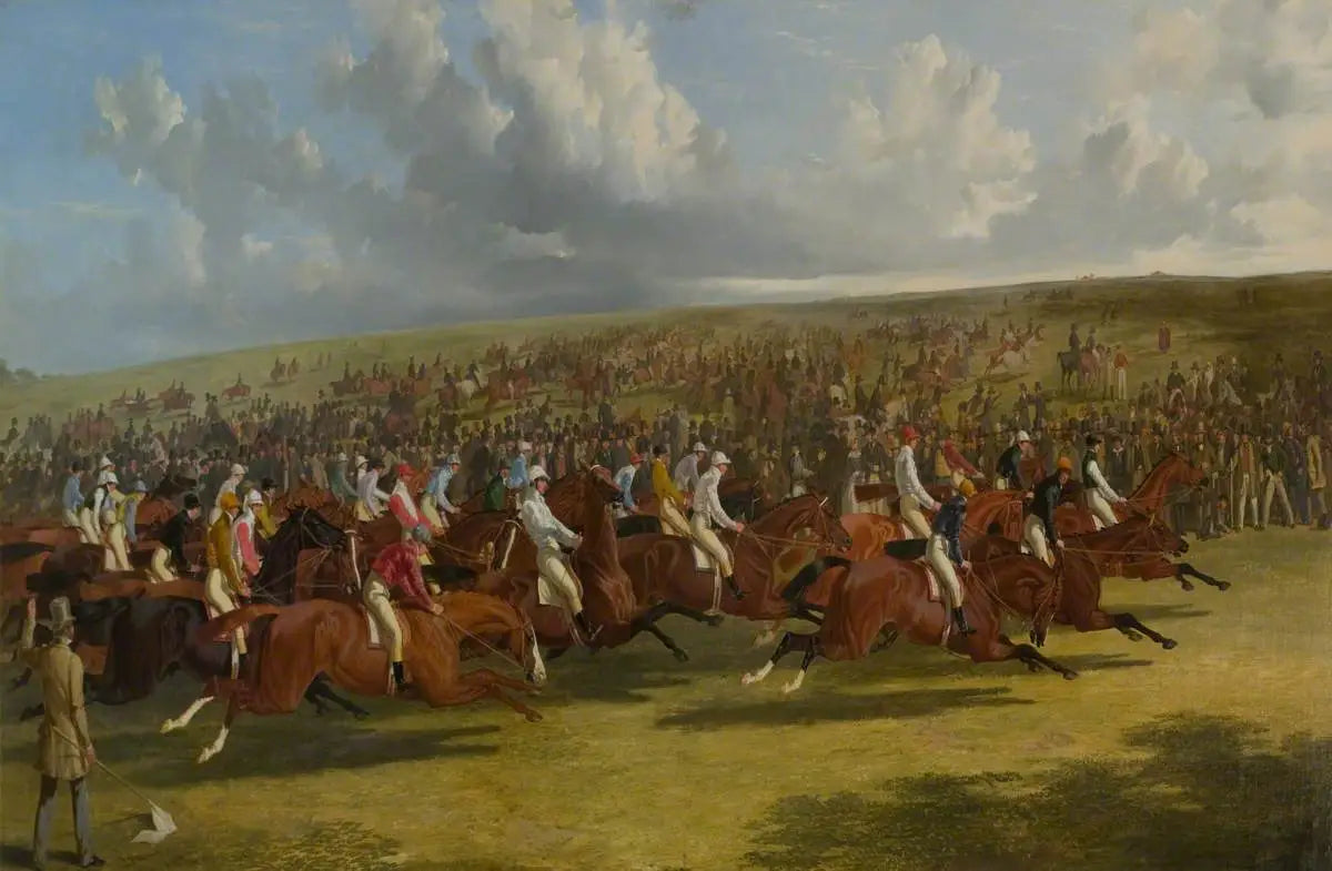 Le Derby, 1844 : le départ - John Frederick Herring, Sr. image 1 copie de tableau peinte à la main
