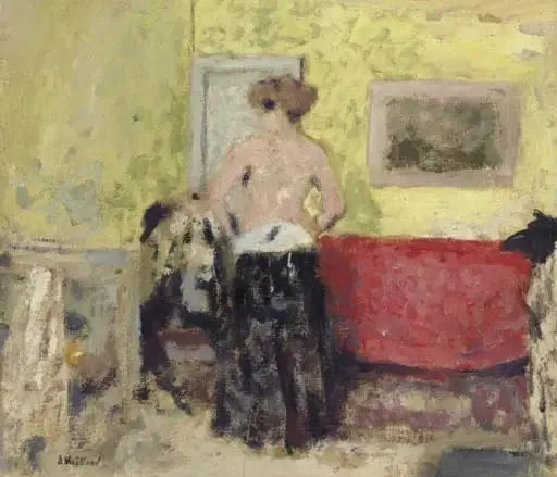 Il vestito da donna da dietro - Édouard Vuillard