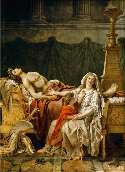 Il lutto di Andromaca - Jacques-Louis David - Riproduzioni di quadri e dipinti di alta gamma