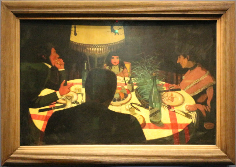 La Cena, effetto lampada - Félix Vallotton