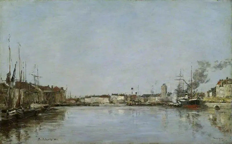 Il Dock Olandese, Dunkerque - Eugène Boudin