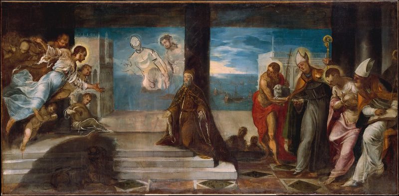 Il doge Alvise Mocenigo presentato al Redentore - Jacopo Tintoretto