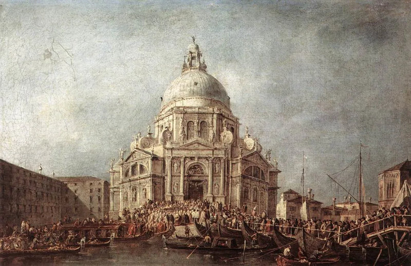 Il doge di Venezia si reca alla Salute, il 21 novembre, giorno della commemorazione della fine della peste del 1630 - Francesco Guardi