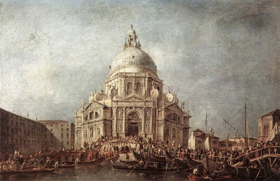 Il doge di Venezia si reca alla Salute, il 21 novembre, giorno della commemorazione della fine della peste del 1630 - Francesco Guardi