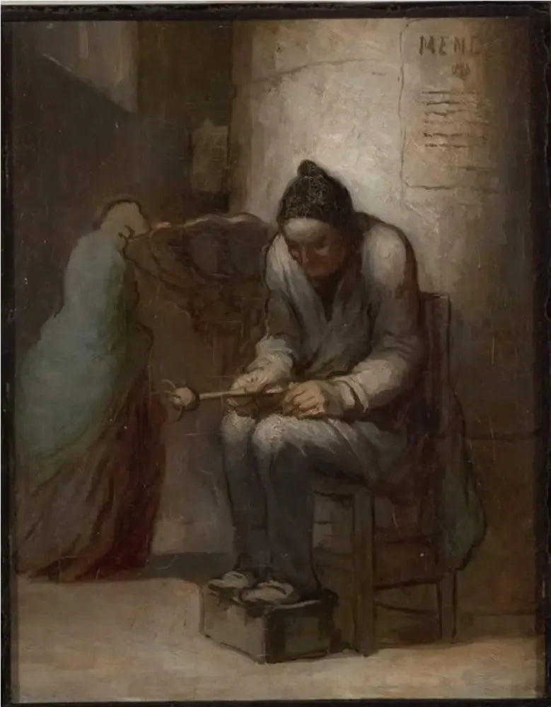 Il donatore d'acqua benedetta a Notre Dame - Honoré Daumier