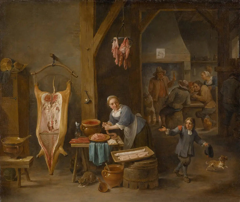 Il produttore di salsicce - David Teniers il Giovane