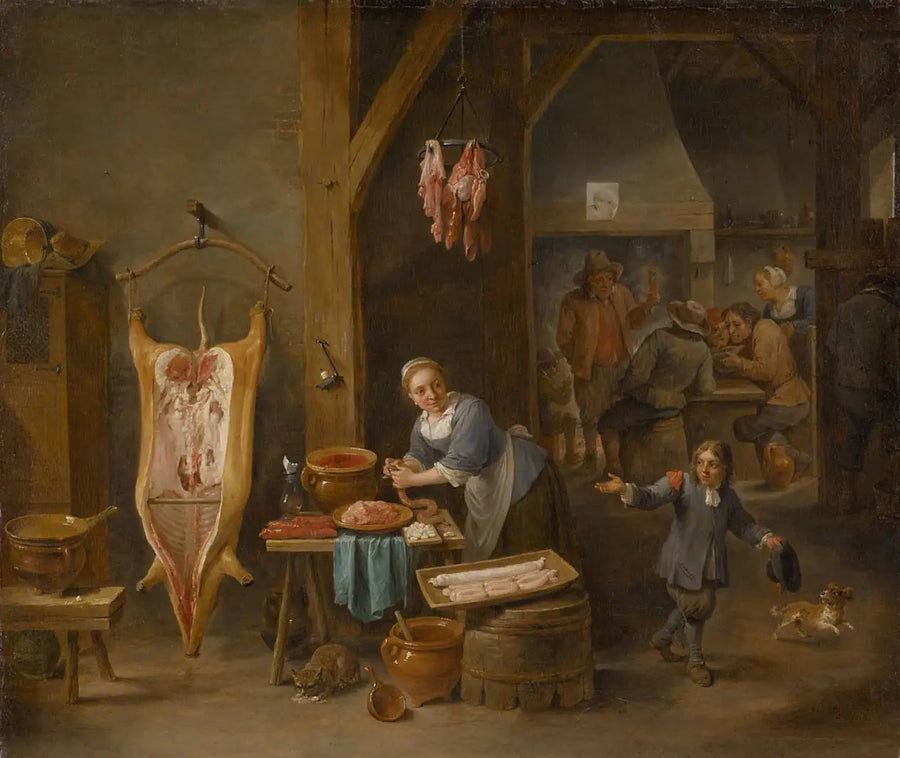 Il produttore di salsicce - David Teniers il Giovane