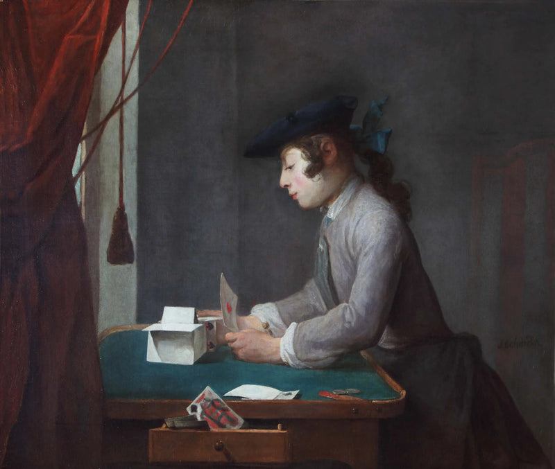 Il costruttore di castelli di carte - Jean Simeón Chardin