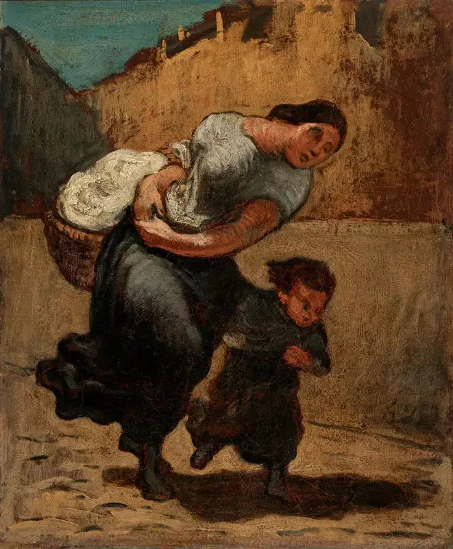 Il fardello (lavandaia) - Honoré Daumier