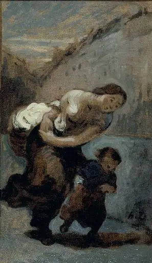 Il fardello - Honoré Daumier
