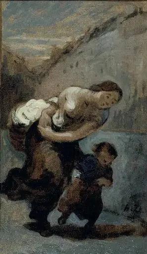 Il fardello - Honoré Daumier