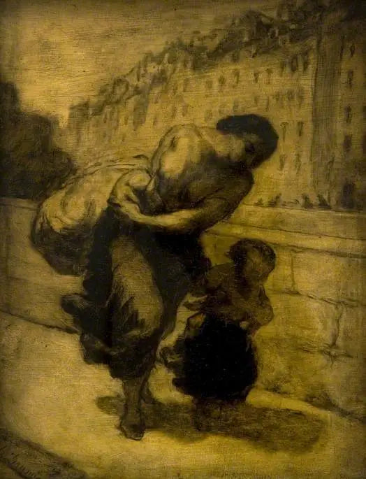 Il fardello - Honoré Daumier