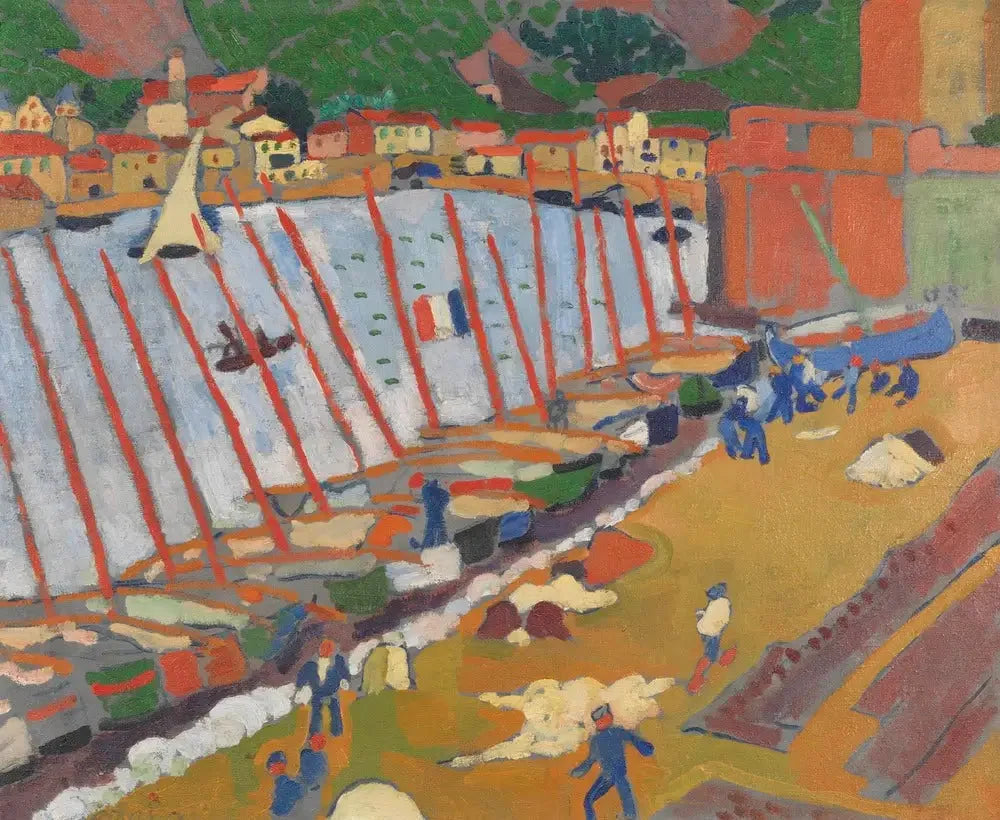 Le Faubourg de Collioure - André Derain image 1 reproduction d’œuvre d’art à l’huile