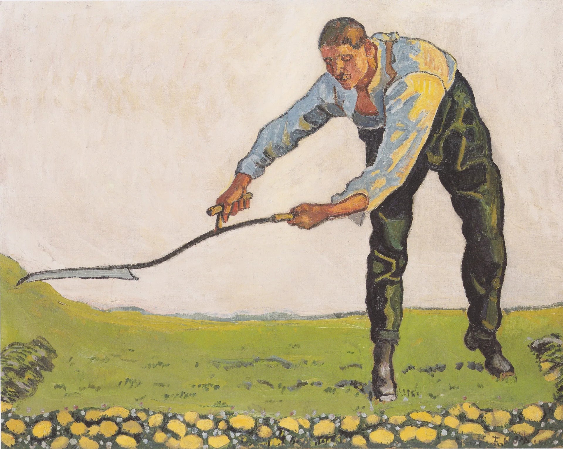 Le Faucheur - Ferdinand Hodler image 1 tableau peint à l’huile sur toile