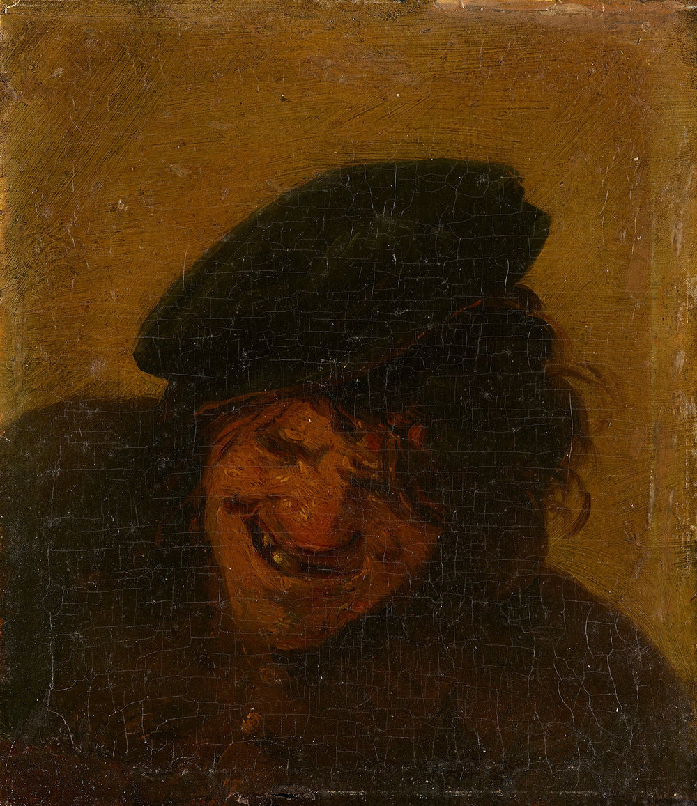 Le fermier qui rit - Adriaen Brouwer image 1 reproduction artisanale de tableau