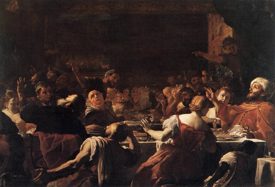 Il banchetto di Balthazar - Mattia Preti
