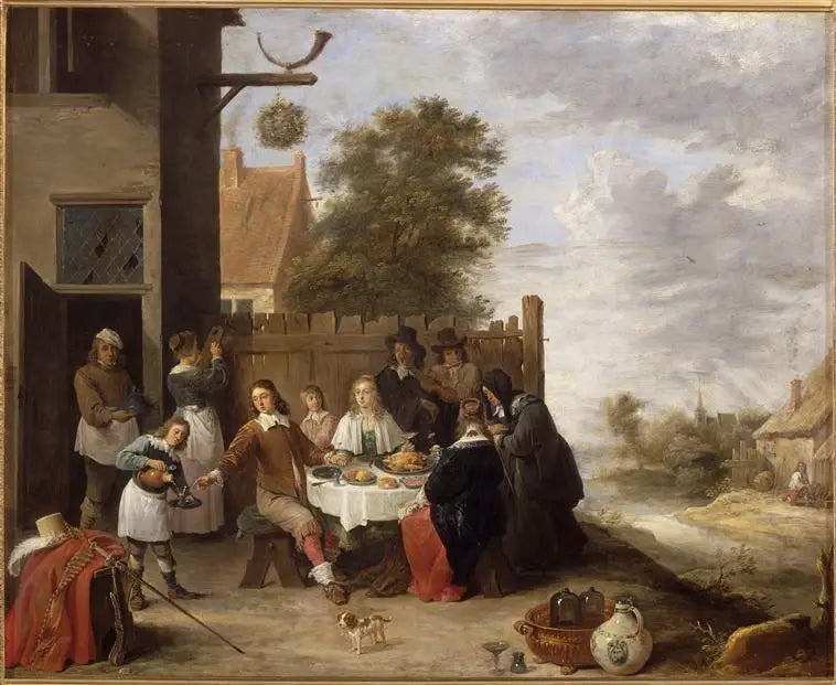 Le Festin de l'enfant prodigue - David Teniers le Jeune image 1 copie de tableau peinte à la main