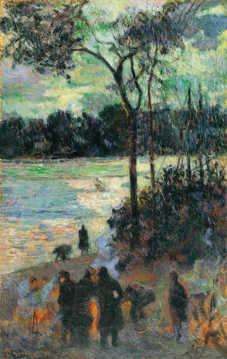 Il Fuoco al bordo dell'acqua - Paul Gauguin