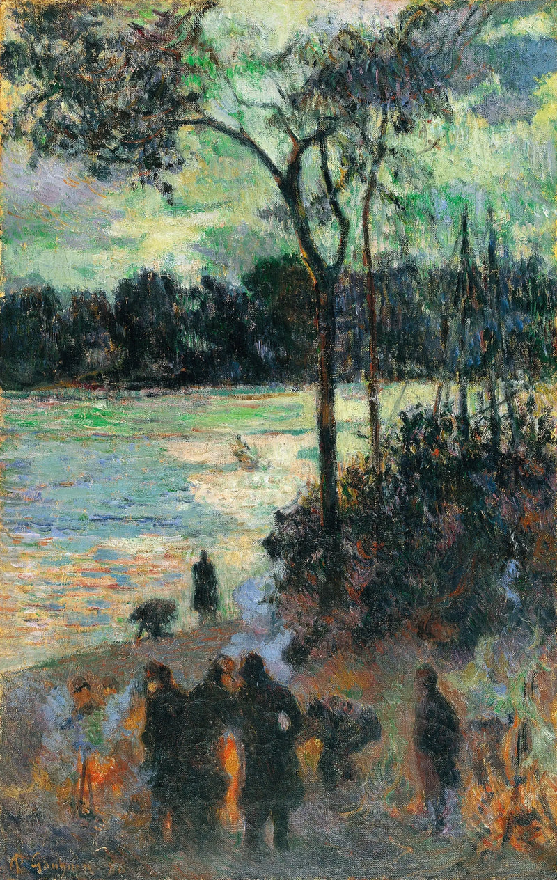 Il Fuoco al bordo dell'acqua - Paul Gauguin