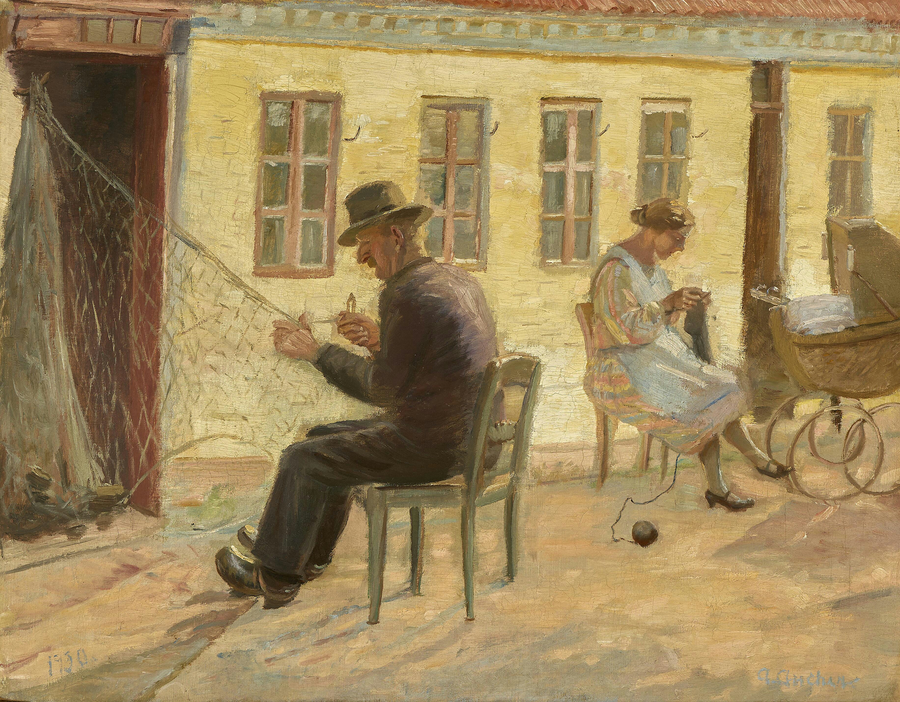 La rete è in riparazione. - Anna Ancher