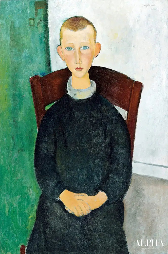 Le fils du concierge - Amadeo Modigliani - Reproductions de tableaux et peintures haut de gamme