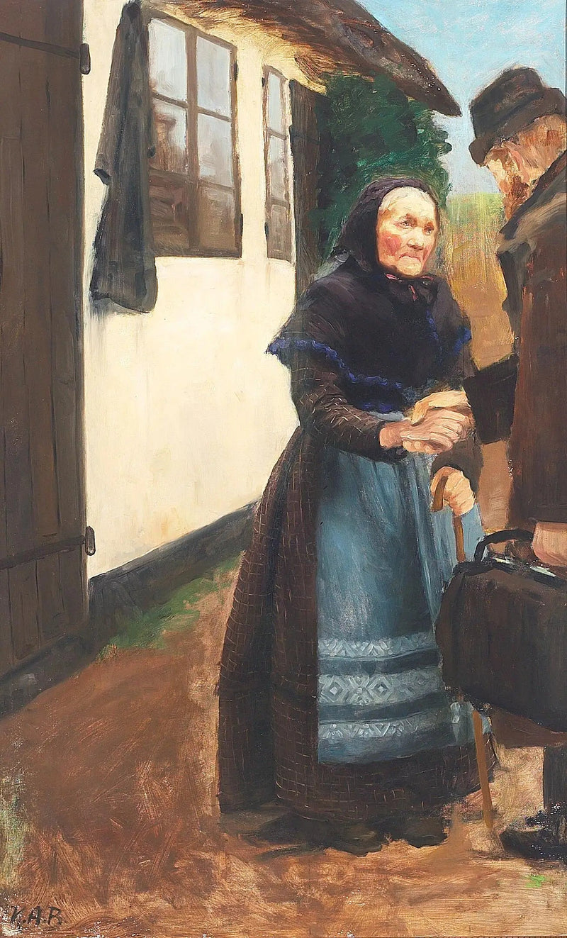 Il figlio torna a casa. Studiare. - H. A. Brendekilde