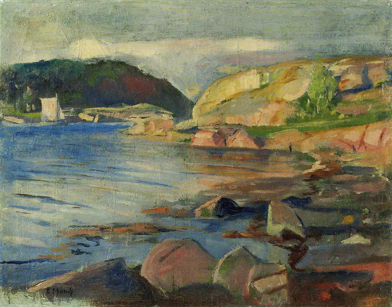 Il Fiordo di Tønsberg - Edvard Munch
