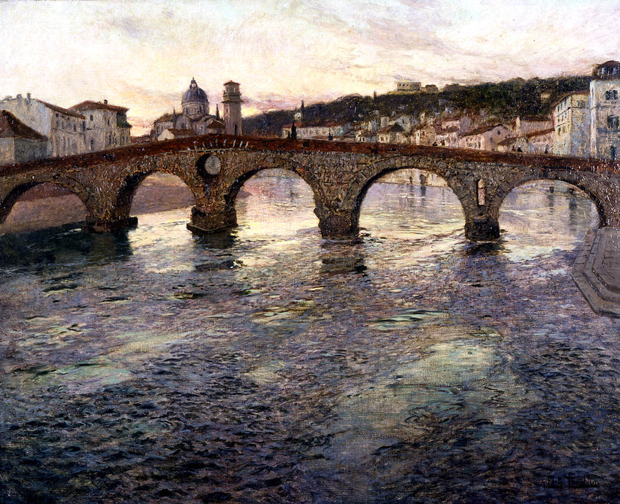 Il fiume Adige a Verona - Frits Thaulow