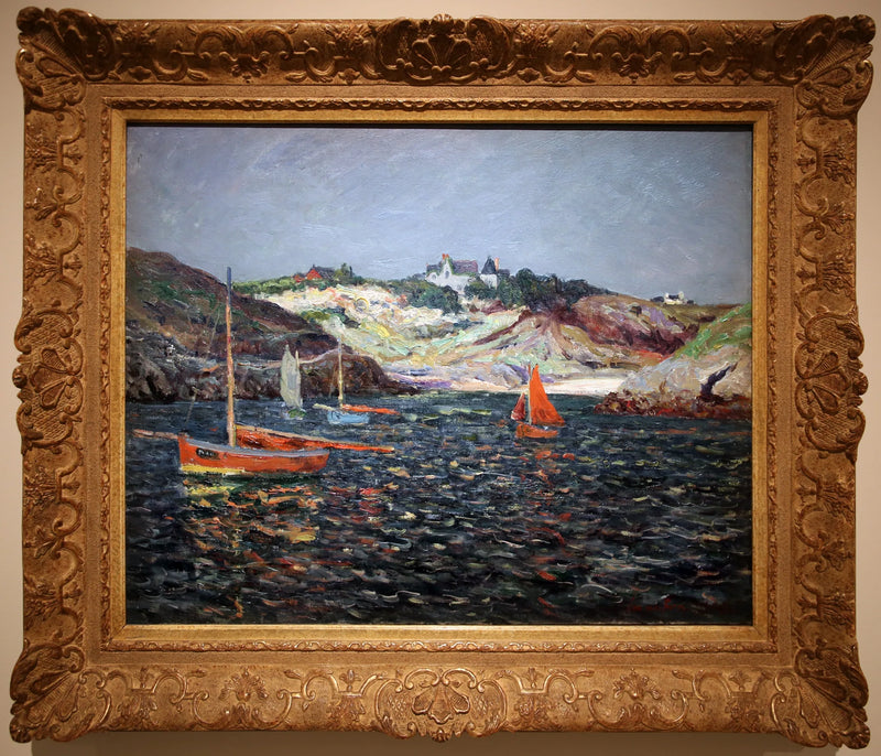 Il sfondo del porto di Goulphar, Belle-Île en Mer - Maxime Maufra