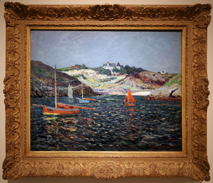 Il sfondo del porto di Goulphar, Belle-Île en Mer - Maxime Maufra