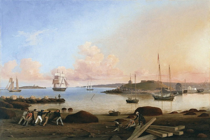 Il forte e l'isola Ten Pound, Gloucester, Massachusetts - Fitz Henry Lane