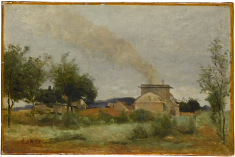 Il forno di mattoni - Jean-Baptiste Camille Corot